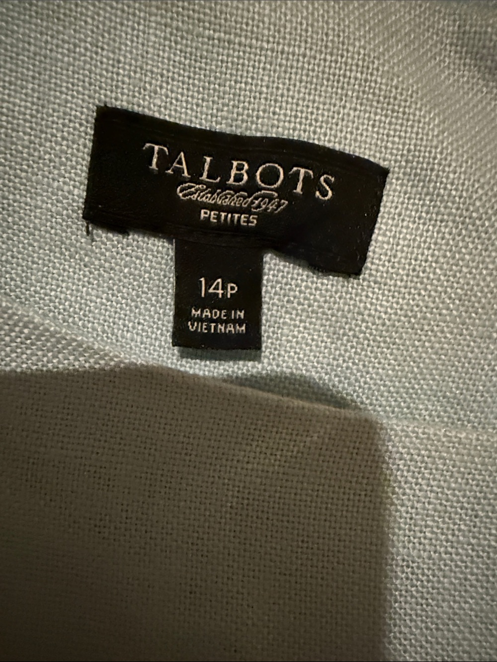 Talbots Pale Blue Two-Piece Skirt Suit - Picture 4 of 12